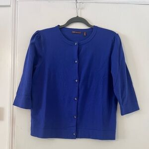 525 America Royal Blue Knit Cardigan size XL (w104)